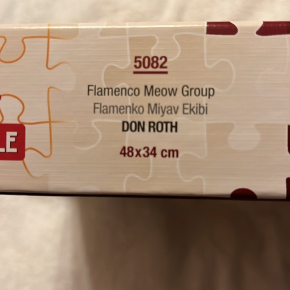 2 for $17 HEIDI | 500 Piece Flamenco Meow Group Puzzle - Picture 2 of 7
